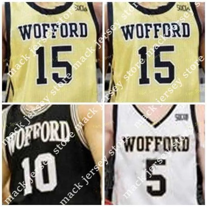 Баскетбол NCA1 NCAA Wofford Terriers Basketball Jersey 5 Storm Murphy 10 Nathan Hoover 11 Райан Ларсон 12 Алекс Майкл Custom Stitched