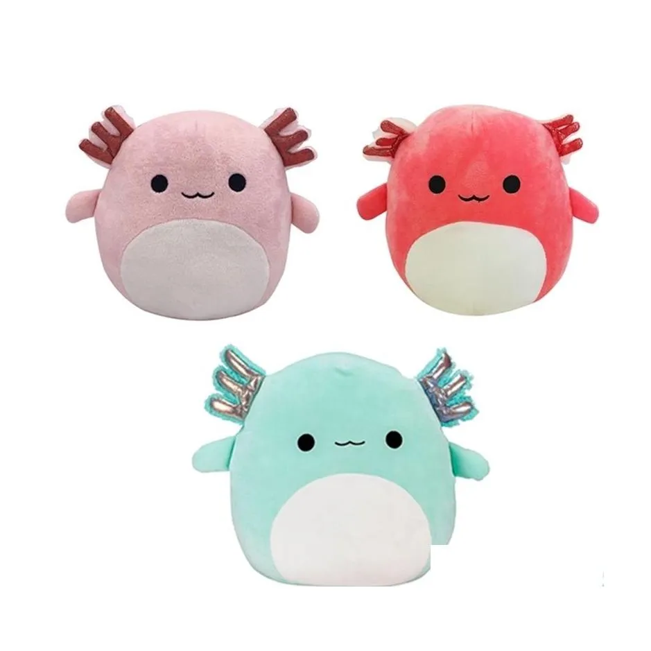 Plush Dolls 20Cm Pink Axolotl Toy Cute Animal Octopus Frog Bee Soft Stuffed Pillow Toys Birthday Gifts For Kids 220409 Drop Delivery Dhtez