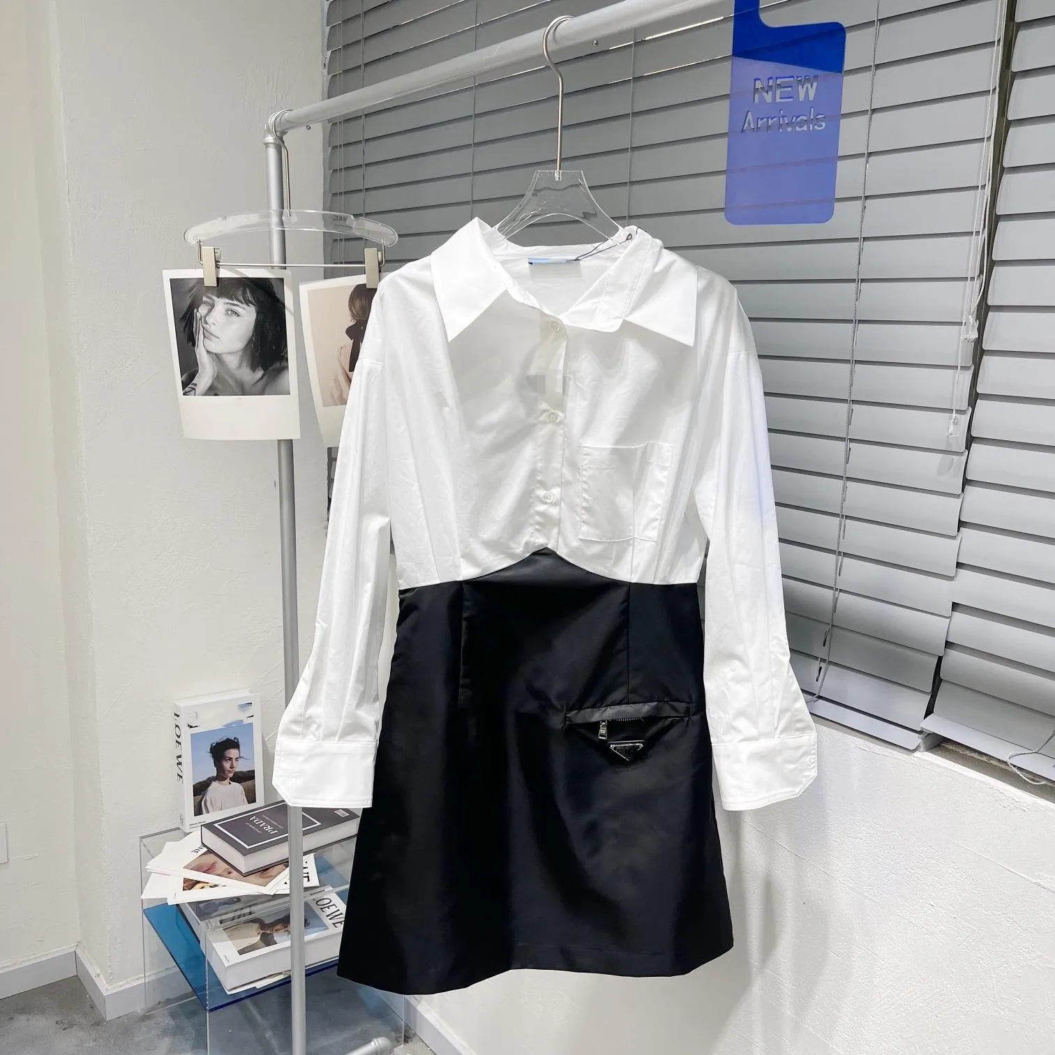 デザイナーレディースコートカジュアルドレスノースリーブシャツトップフラットスカート女性スリムアウトウェアサマードレスS-L