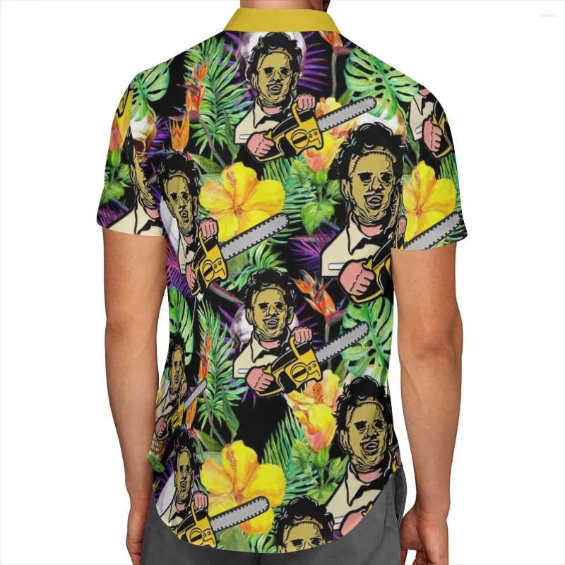 Men's Casual Shirts Halloween 3D Beach Hawaiian 2023 Summer Men Shirt Short Sleeve Streetwear Oversized 5XL Camisa Social Chemise Homme-6