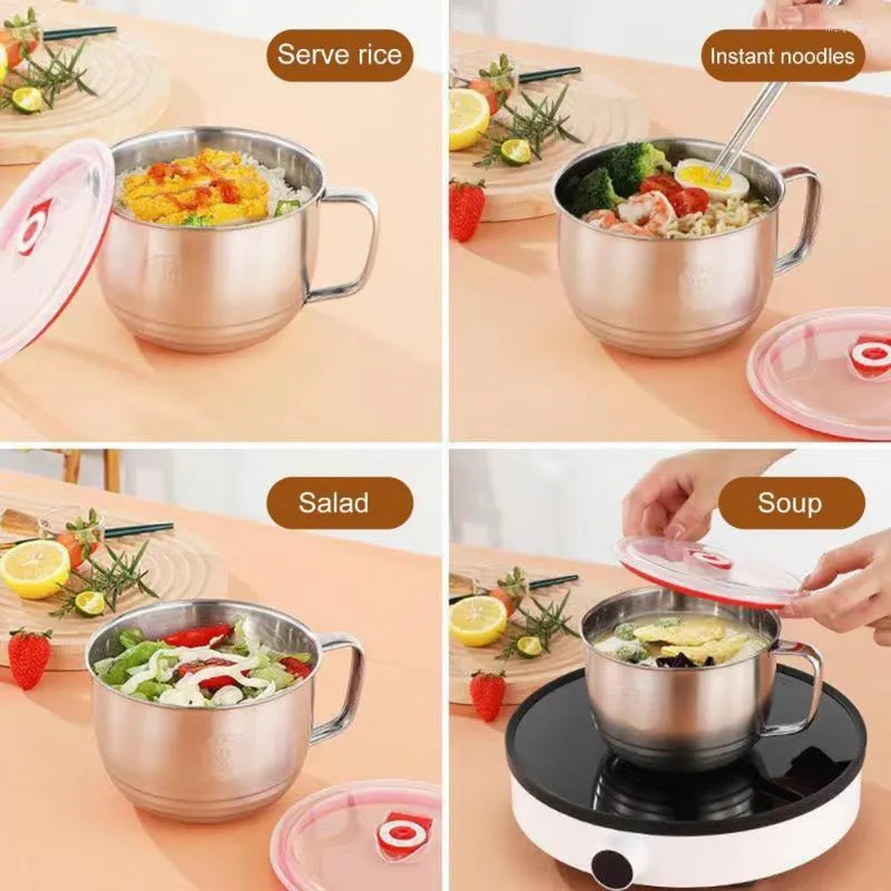 Bowls European Style Universal Multi-functional Dorm Noodle Rice Bowl BPA Free Mixing Heat-resistant Cooking Utensils