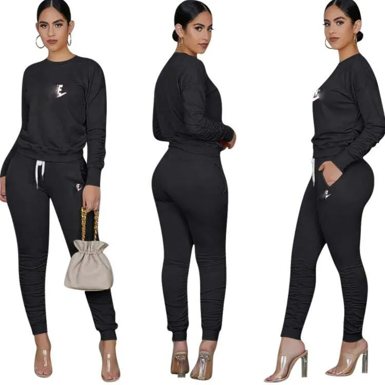 Luxe ontwerpers dames tracksuits capuchon sweatshirt 2 pcs sport herfst herfst winter lange mouw sportkleding joggers pakken dames kleding set lente tweedelige sets