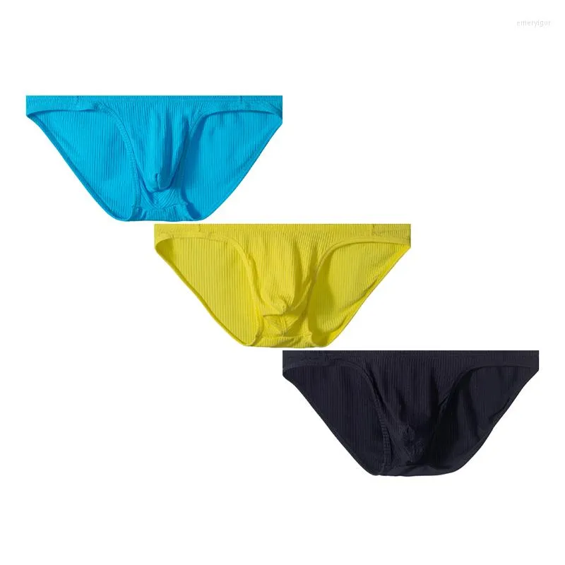 Underpants 3pcs/lot Men Briefs Sexy Men's Underwear Cotton Male Panties Thong Hip Raise Soft Free Ship Gay Man