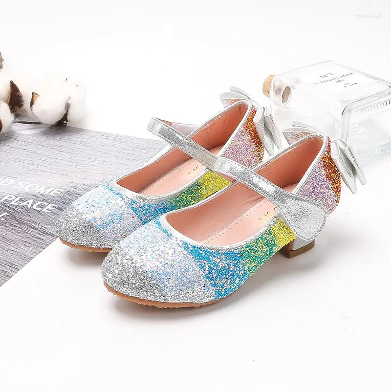 Flache Schuhe Blume Kinder Mädchen Luxus Party und Hochzeit für Kinder Schule Pailletten High Heel Strass Tanz Kristall