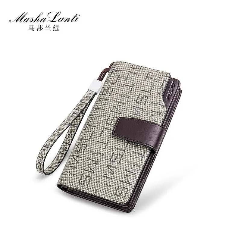 Portafogli Uomo Lungo Portafoglio Pochette Portamonete Carteira Masculina Carteras Billetera Hombre PVC Money Portfe Carte