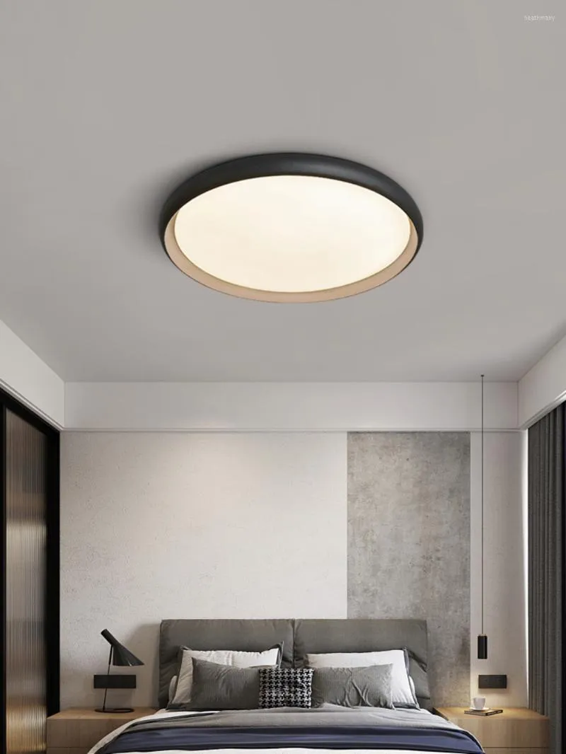 Plafondlampen Noordelijke ultradunne ronde slaapkamer LED-lamp Moderne Minimalistisch licht Luxe Designer Creative Study Living Room