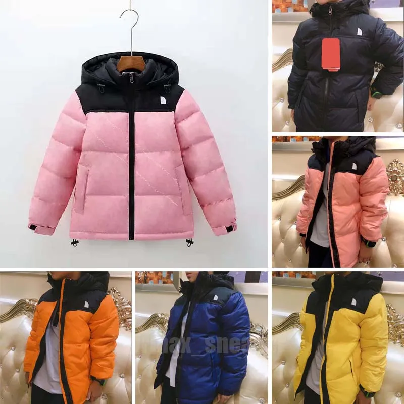 Designer crian￧as crian￧as casaco de casaco de casaco de inverno Puffer algod￣o Jaquetas quentes de algod￣o meninos meninas parka coat tops nfs Outwear