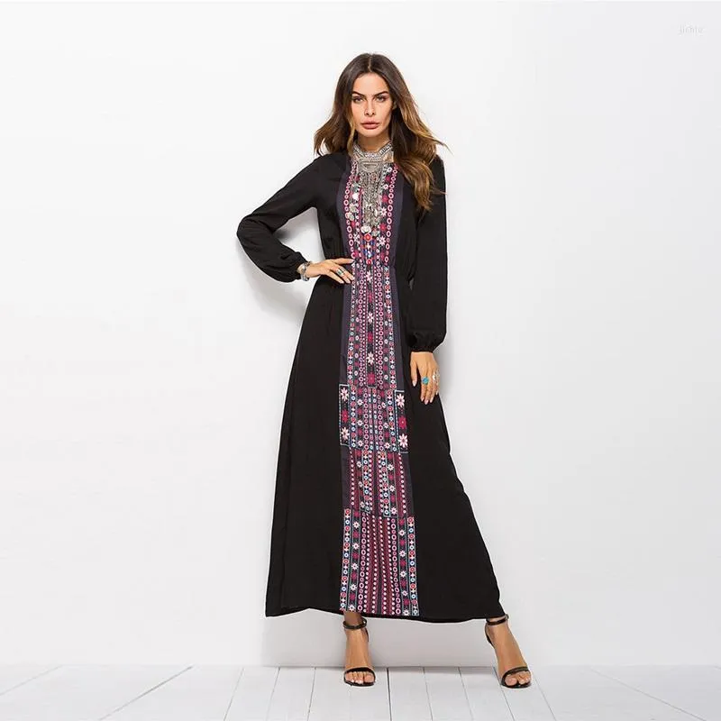mexican embroidered maxi dress Mexican Embroidered Off Shoulder Maxi Evening Dress One Size / White main image 0
