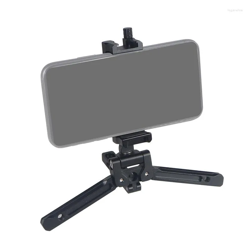 TRIPODS FEICHAO opvouwbare destop statief statief W mobiele telefoon houder klem arca-type mount koude schoen voor microfoon led licht videobracket po vlog