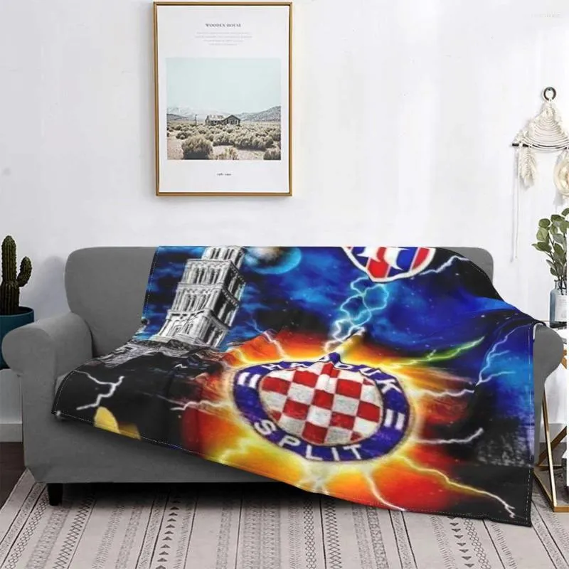 Coperte Hajduk Split 1592 Coperta Copriletto Copridivano scozzese 90 Trapunte e copriletti trapuntati per letti