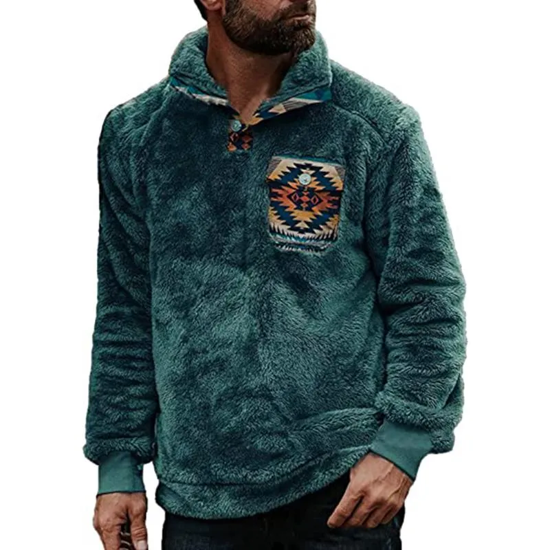 Erkek Hoodies Sweatshirts İlkbahar ve Kış ceket ceketleri düz renk stand-up yaka kazak uzun kollu baskılı kadife düz s