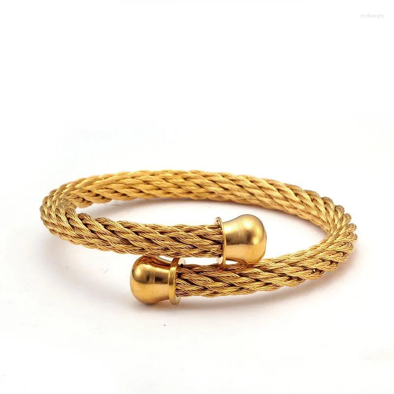 Bracelets de link homens esportivos Chain Chain Charm Gold Aço inoxidizado