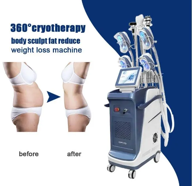 360 ° Cool sculpture CRYO cryolipolyse gel des graisses Minceur Machine Cryothérapie mince réduction des graisses Mise en forme du corps perte de poids Équipement de salon de beauté