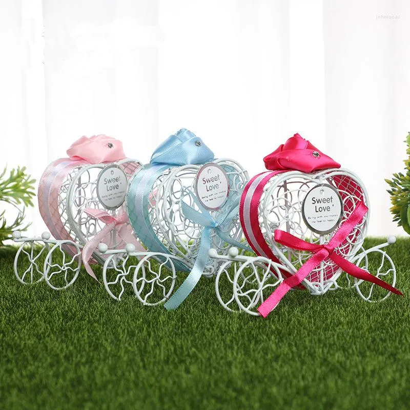 Geschenkwikkel Love Cartoon Car Metal Candy Boxes verpakking Pompoen klein voor geschenken Baby shower party gunsten bruiloftsbetrokkenheid