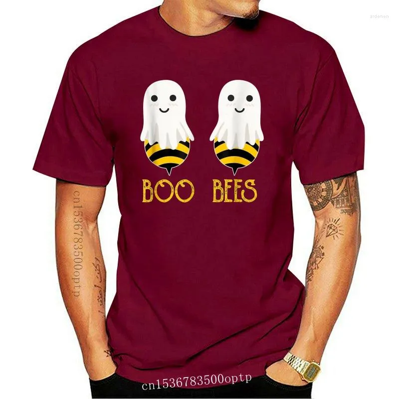 Herr t-skjortor boo bin par halloween kostym rolig t-shirt för ungdoms medelålders den äldre tee-tröjan