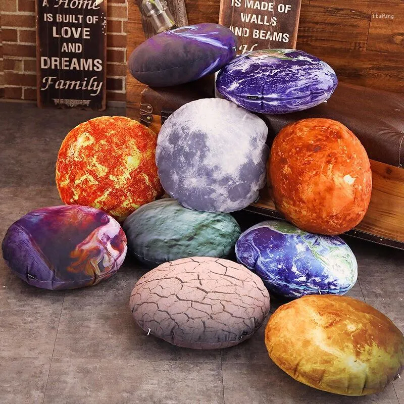 Pillow Solar System Sun Moon Earth Sofa Bed Throw Pillows Imitation Planet Seat Decorative For Kids Room Gift Boys