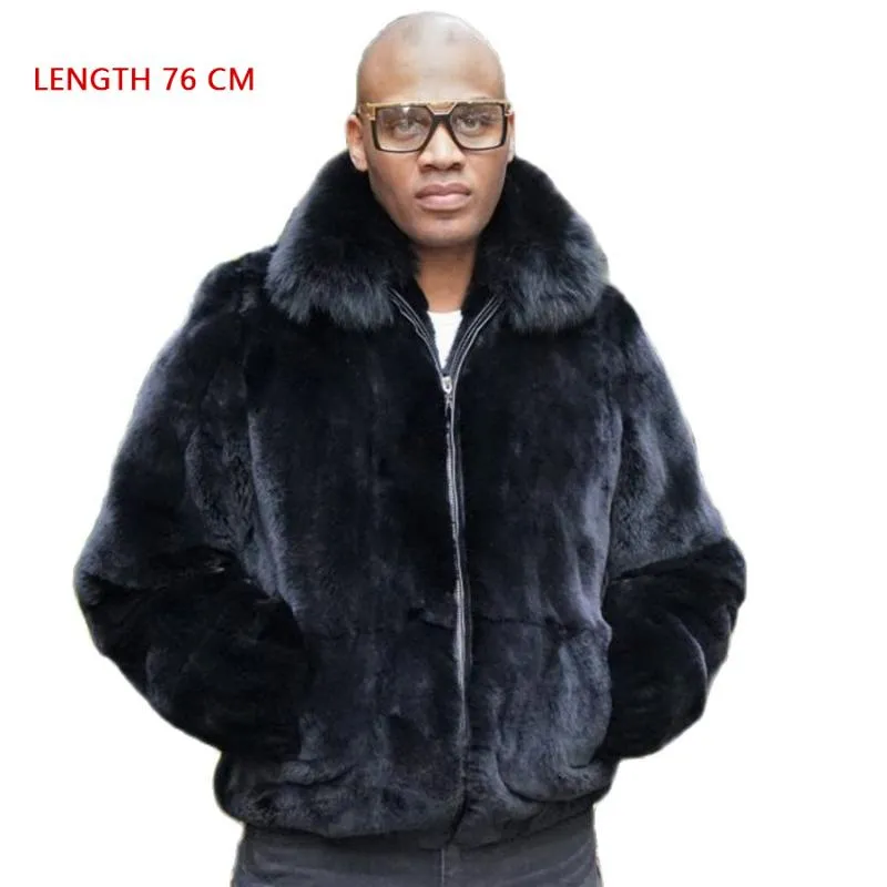 Plus size hot sale fur jacket black