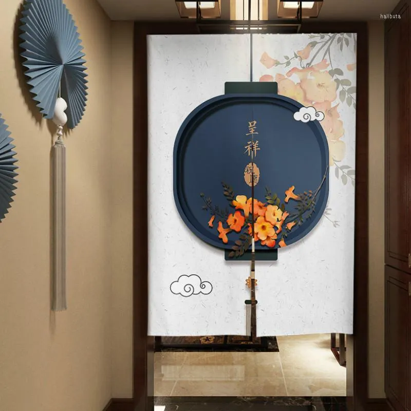 Cortina puerta estilo chino sala de estar decoración baño cocina partición Feng Shui