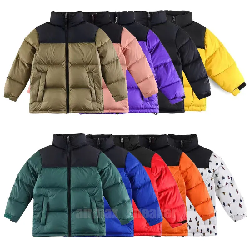 2023 Piumino invernale Puffer Parka Face Designer Parka Kids Match Impermeabile White Duck Downs Donna 1996 TNF North Jackets