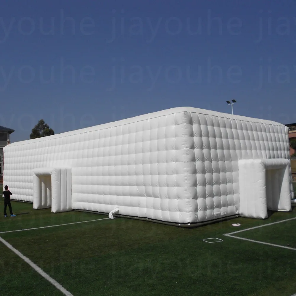 Grandes tendas ao ar livre explodir cubo festa de casamento acampamento inflável feira exposição marquise cubo tenda preço para eventos ao ar livre