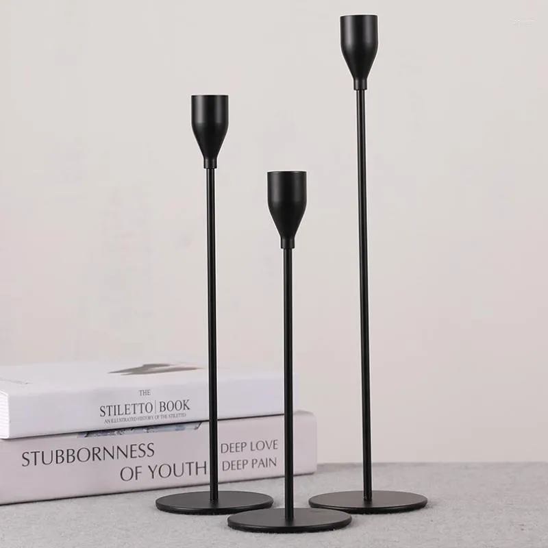 Candle Holders 3PCS/set European Candlestick Iron Table Wedding Stand Exquisite Christmas