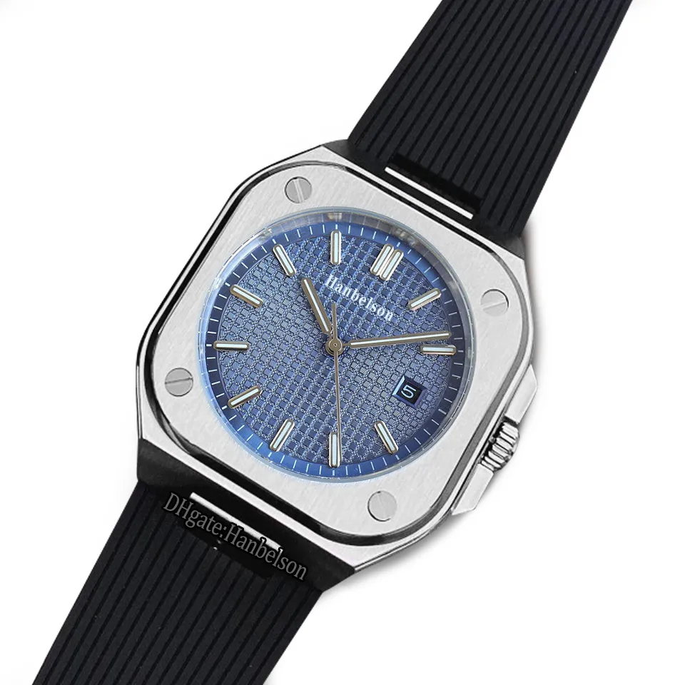 2023 Blue Mens Watch Japan 8215 Automatyczny ruch Luminous zegarek ze zegarkami ze zegarkami 41 mm