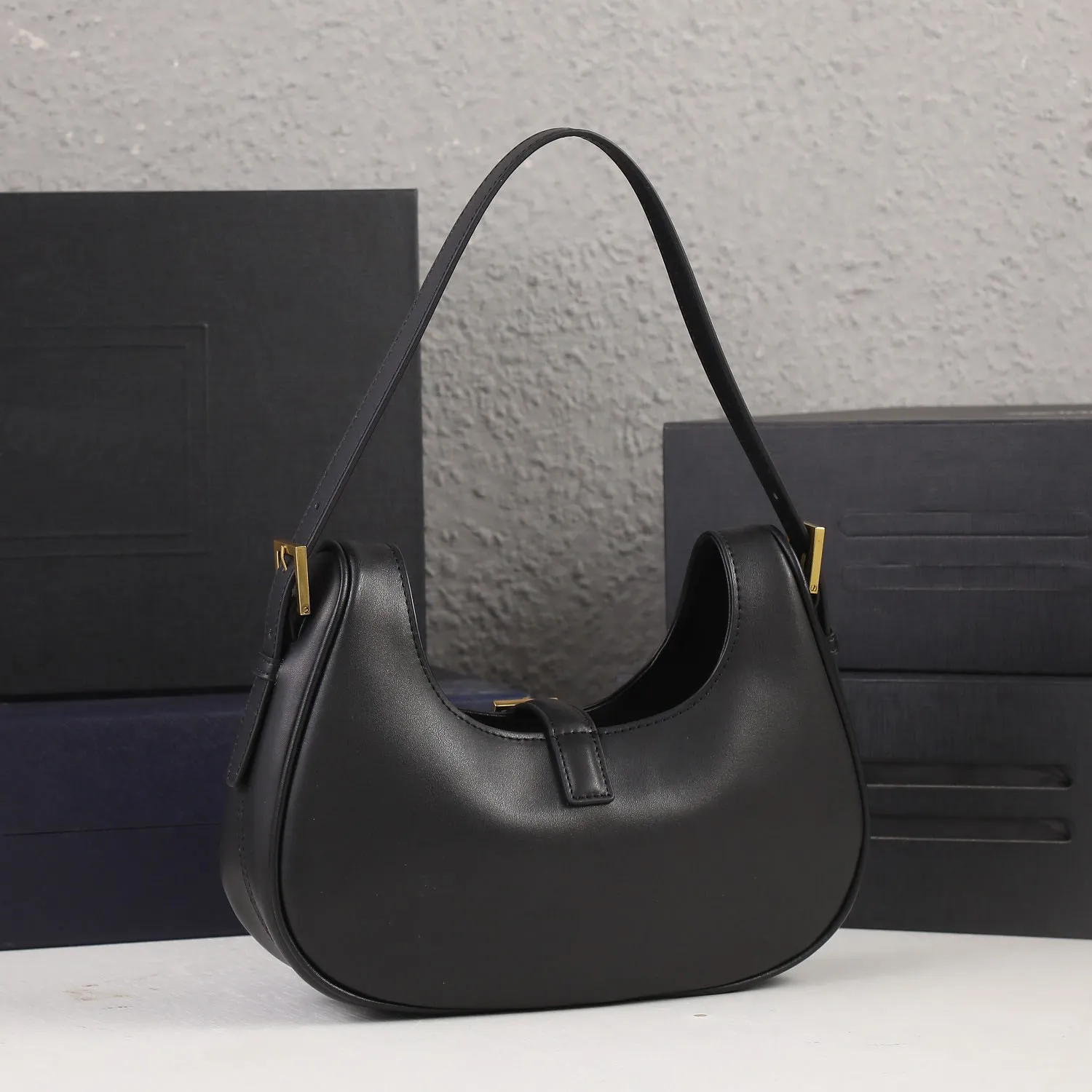 Black underarm bag on sale