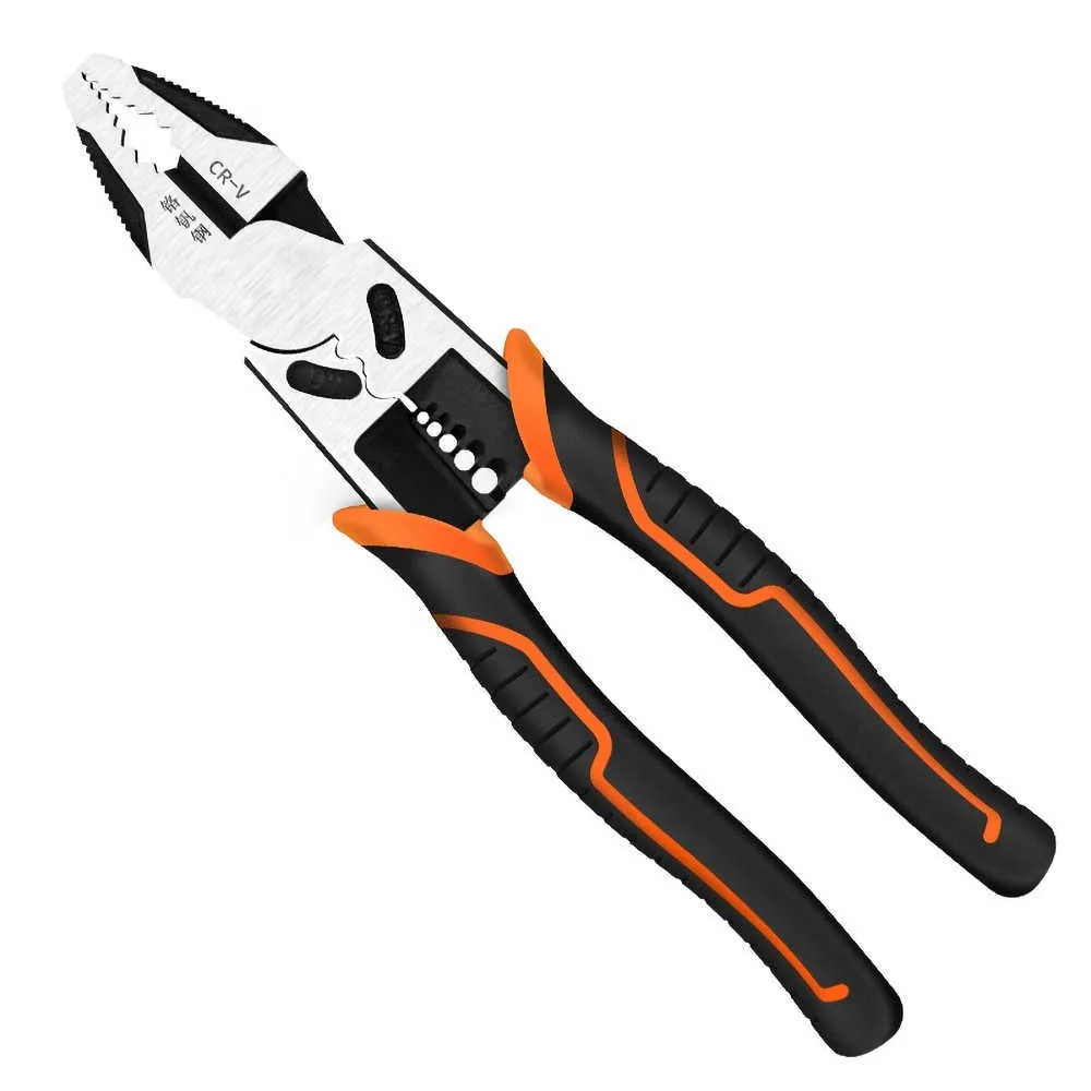 Electrician Pliers Multifunctional Diagonal Wire Vise for Stripping Cable Cutters Terminal Crimping Hand Tool