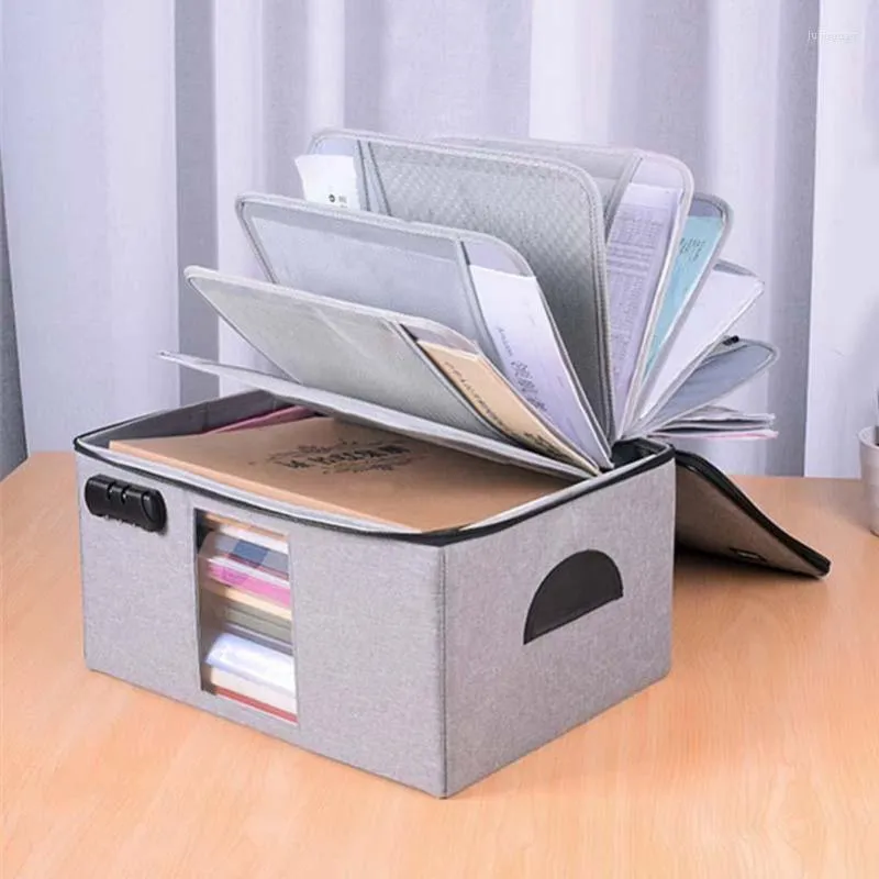 Briefcases Hard Foldable Detachable Document Storage Bag Box Multifunction File High Quality Large Capacity Orgnizer