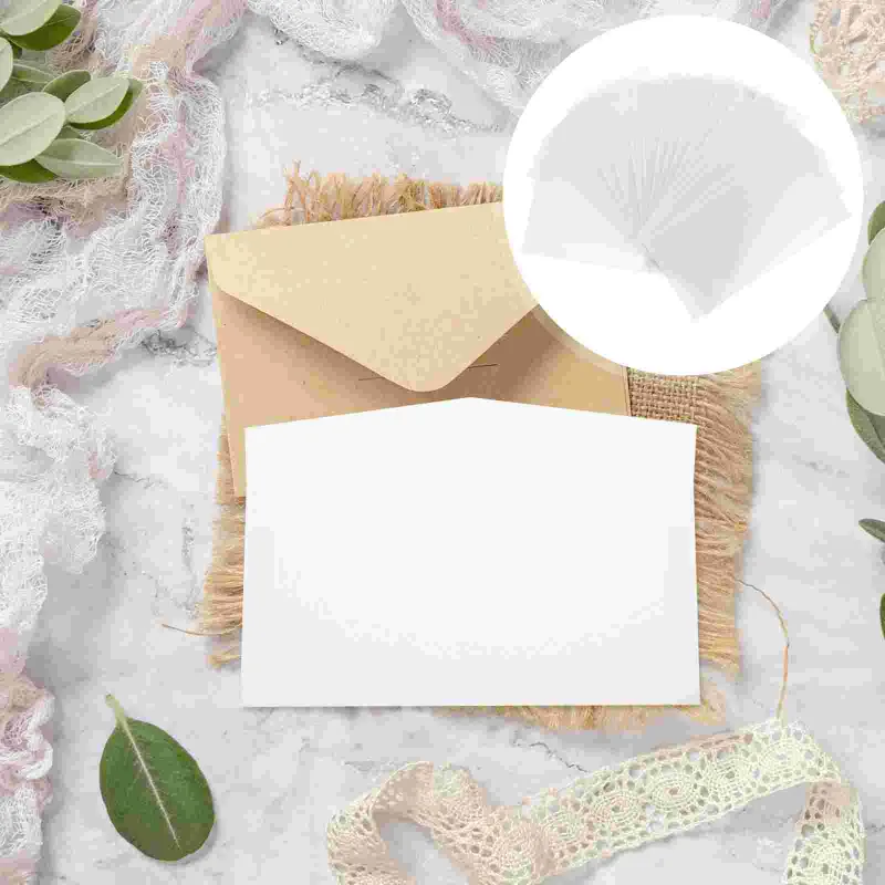 Cadeau -wrapingen papier cadeau -translucte bruiloft vintage envelepos monsters soap letter dag confettiwrapping valentines wensing