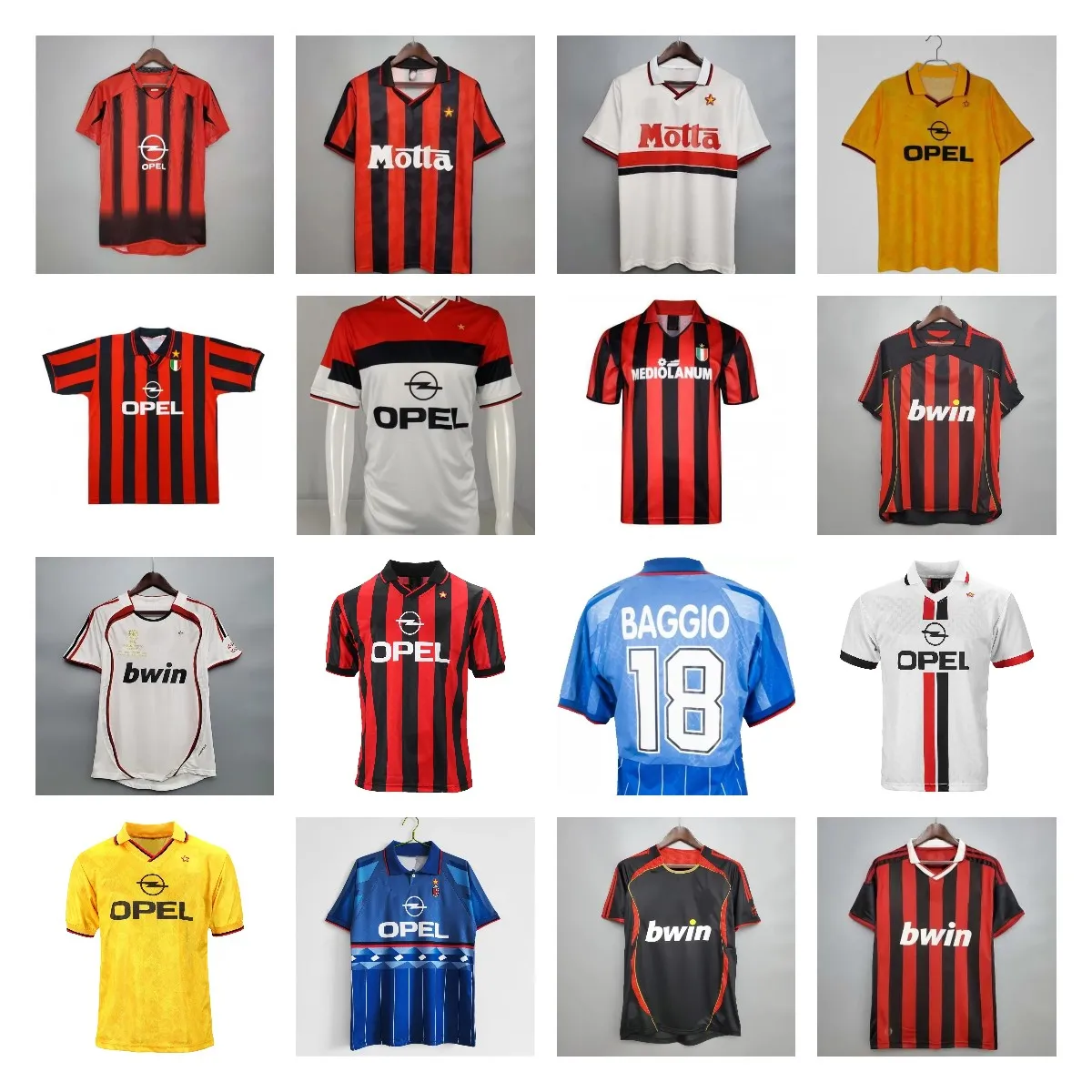 Gullit home RETRO MAGLIE DA CALCIO Maldini Van Basten KAKA Inzaghi milan PIRLO SHEVCHENKO BAGGIO Ac 88 89 91 92 93 94 95 96 97 98 99 00 1995 1999 2000 Maglie da calcio Milan