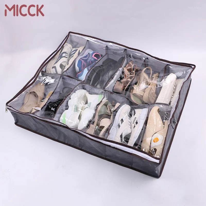 Aufbewahrungsboxen MICCK Non-Woven-Box, faltbare Schuhe, Kleidungsbehälter, atmungsaktiver Organizer, Kleiderschrank, Schubladenbehälter