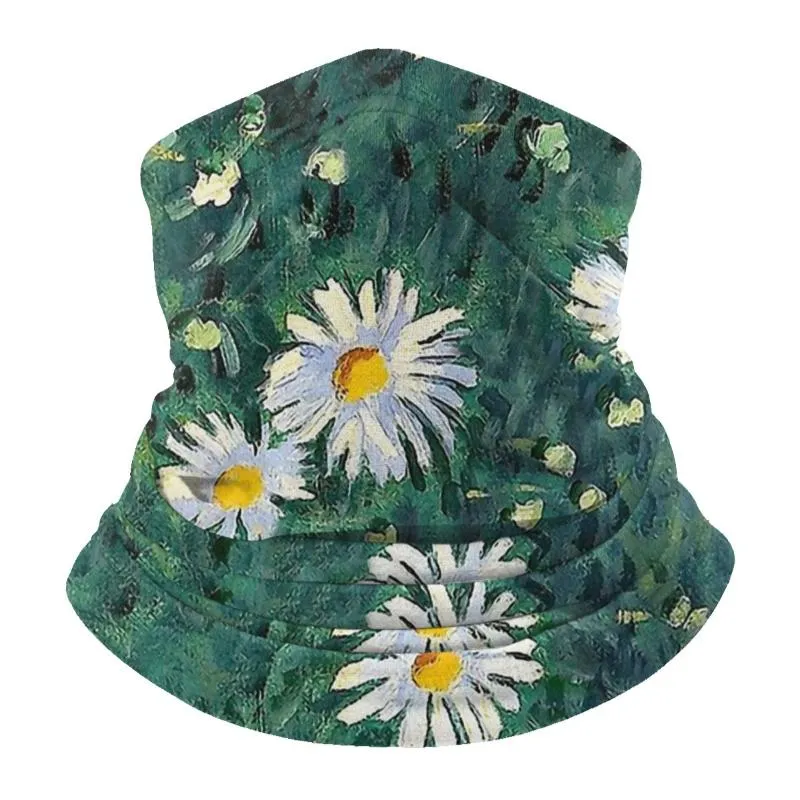 Berets Gustave Caillebotte Daisies Multifunctionele sjaals sjaalsaap Impressionisme Art UV Protection Neck Gaiter Bandana Outdoor Sportsberets