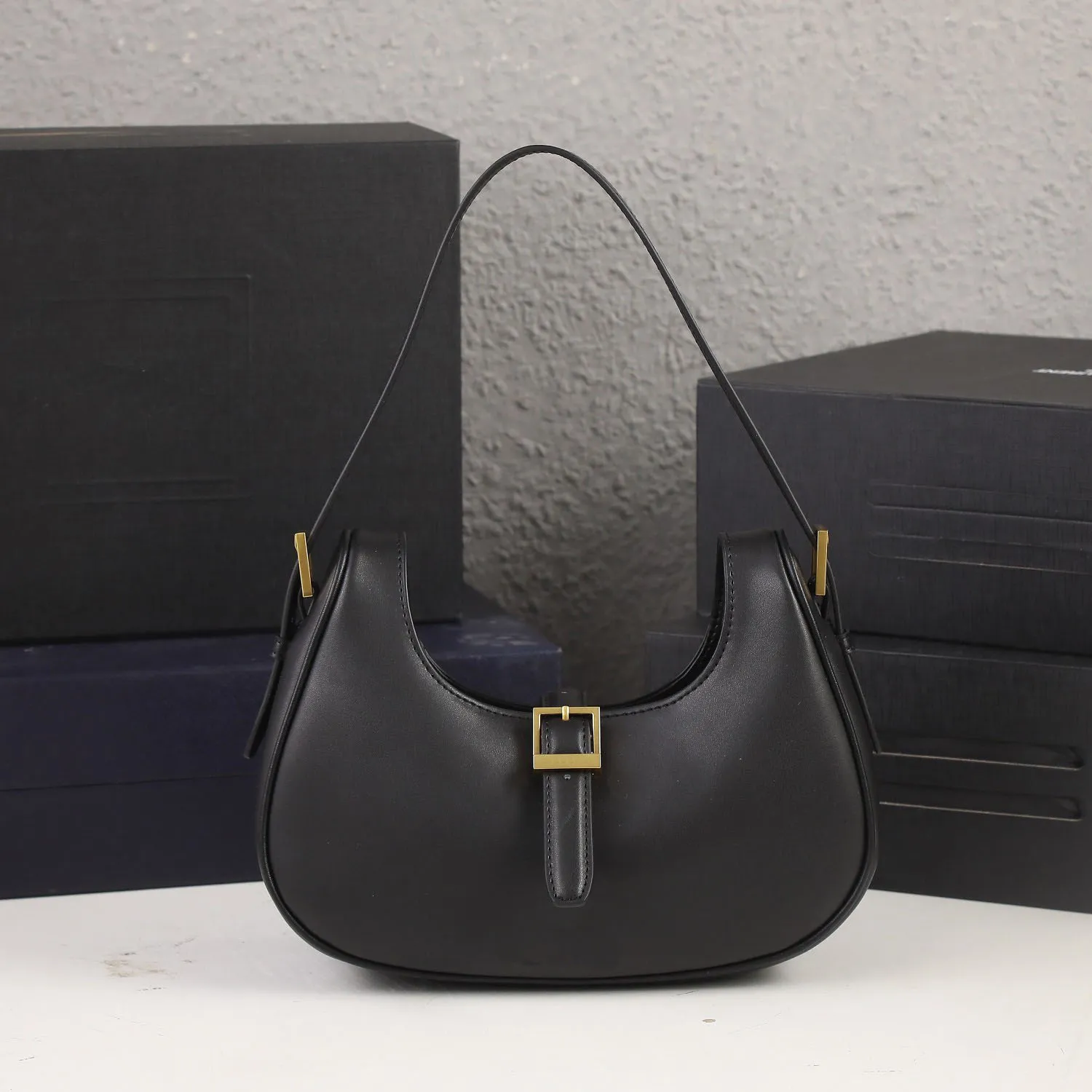 Designer Underarm Bag Saddle Style Genuine Leather Black From Cai1314058 83.32 DHgate.Com