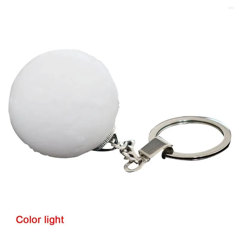 Décorations de Noël Pendentif Veilleuse 3D Clair de Lune Décoration Suspendue Cadeaux Portables UV Économie d'énergie Porte-clés Porte-clés Sac Lumineux