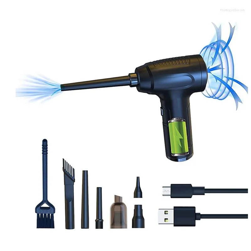 Relógio kits de reparo de ar comprimido Duster de ar 2-em 1 Clepador de teclado a vácuo 50 000rmp 6000mAh Generation Spray elétrico lata elétrica