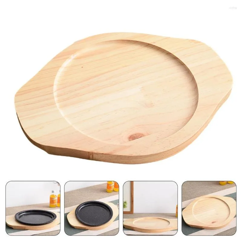 Table Mats 1pcs Creative Wood Dish Cushion Simple Style For Dinne Round Insulation Pads Home Decoration