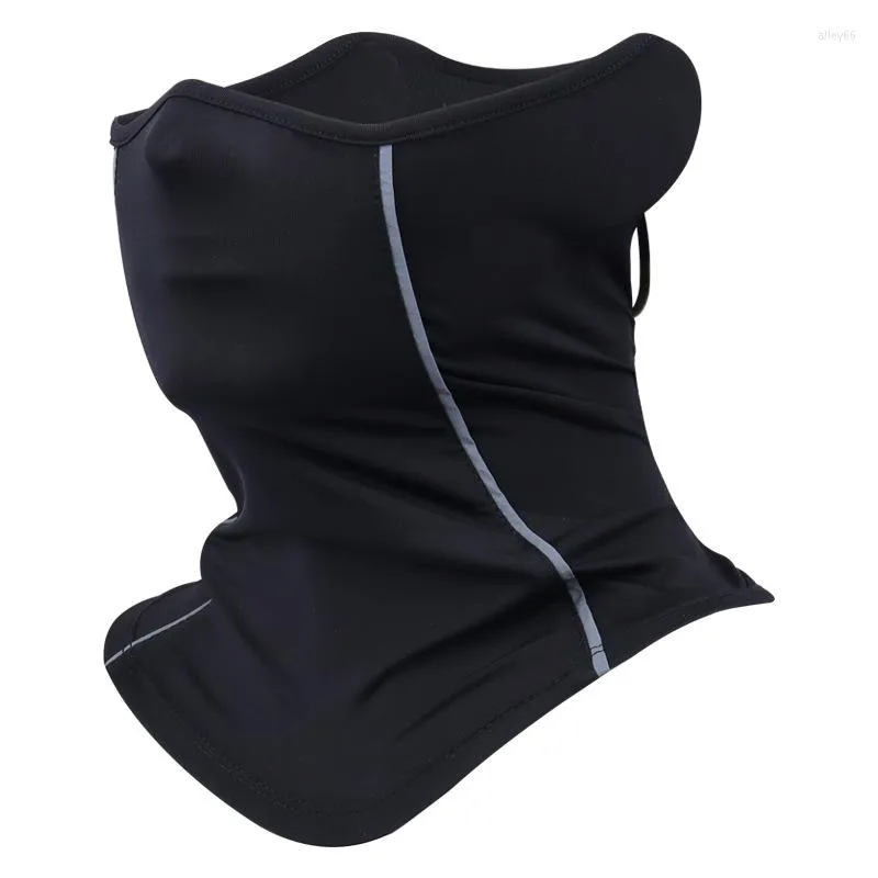 Bandanas Half Face Mask Summer Silk Sunscreen Reflective Nigh Riding Mountaineering Dust-proof Neck Collar Scarf Sports Men Women