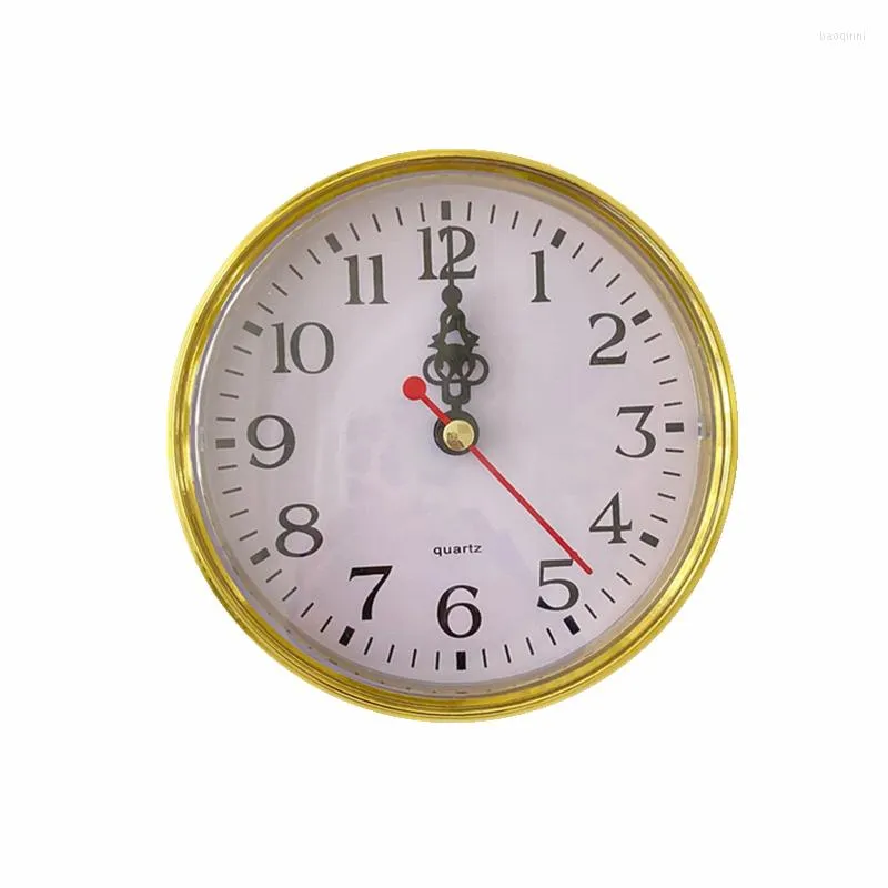 Mini 110mm Round Table Clocks Battery Operated Insert With Built In