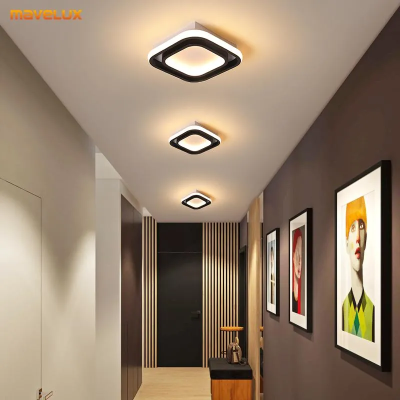 مصابيح سقف رمادية/سوداء LED لـ Aisle Bedroom Corridor Gallery Hall Hall Stairway Boyer Boyer Indoor Simple Tiptures