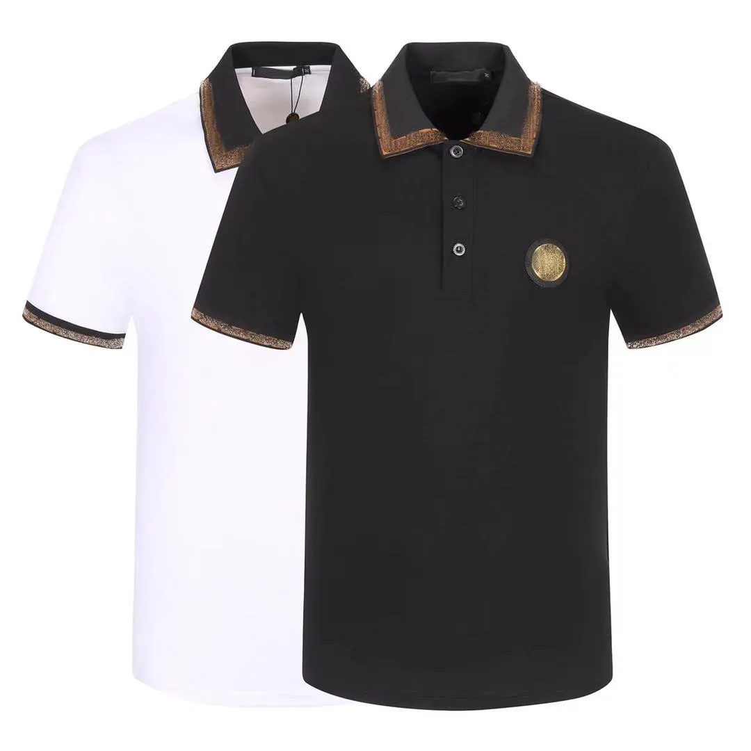 Heren Polo shirts merk klassieke designer t-shirts geborduurd korte mouwen zomerse revers strepen vaste kleur borst letters dames decoratieve tops m-3xl