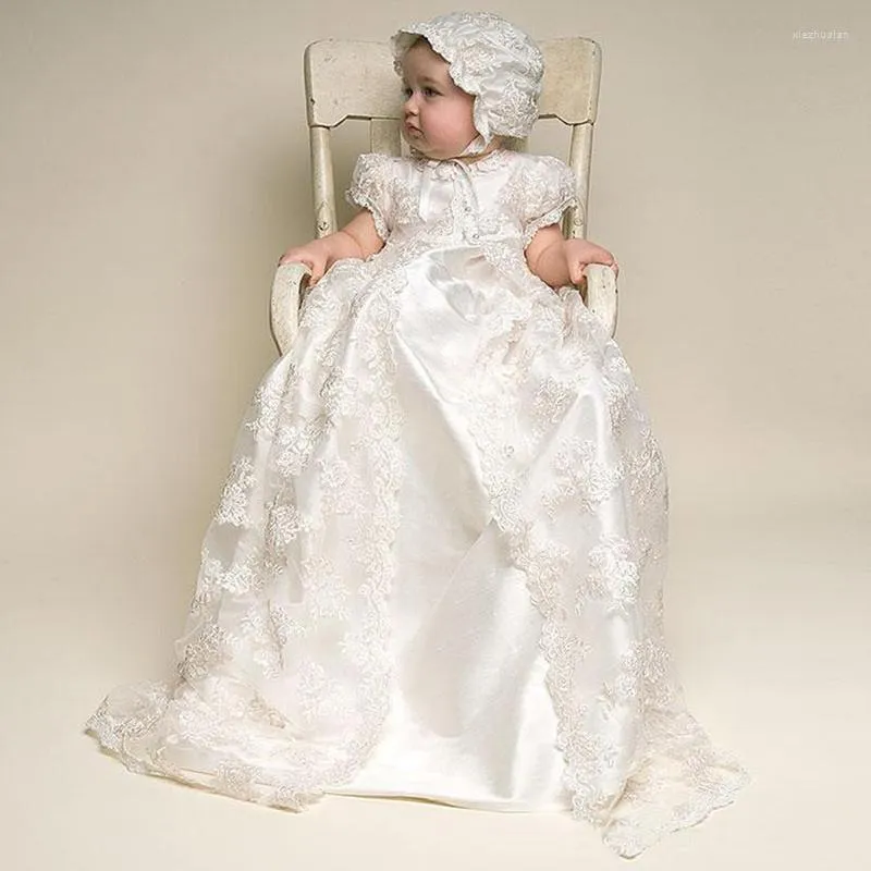 Robes de fille 2023 robes de baptême bébé vêtements de baptême infantile vêtements robe de mariée d'été