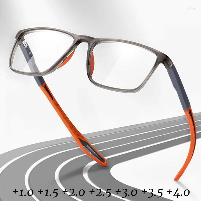 Okulary przeciwsłoneczne Ultralight TR90 sportowe okulary do czytania blokujące niebieskie światło okulary dla starczowzroczności kobiety mężczyźni Unisex dalekowzroczność okulary optyczne 0 do 4.0