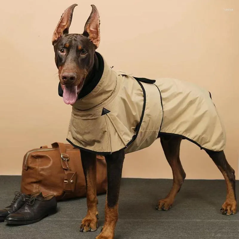 犬のアパレル大きな服秋と冬のトレンチコートとフリースジャケットドーバーマンゴールデンレトリバーマリノアアクセサリー