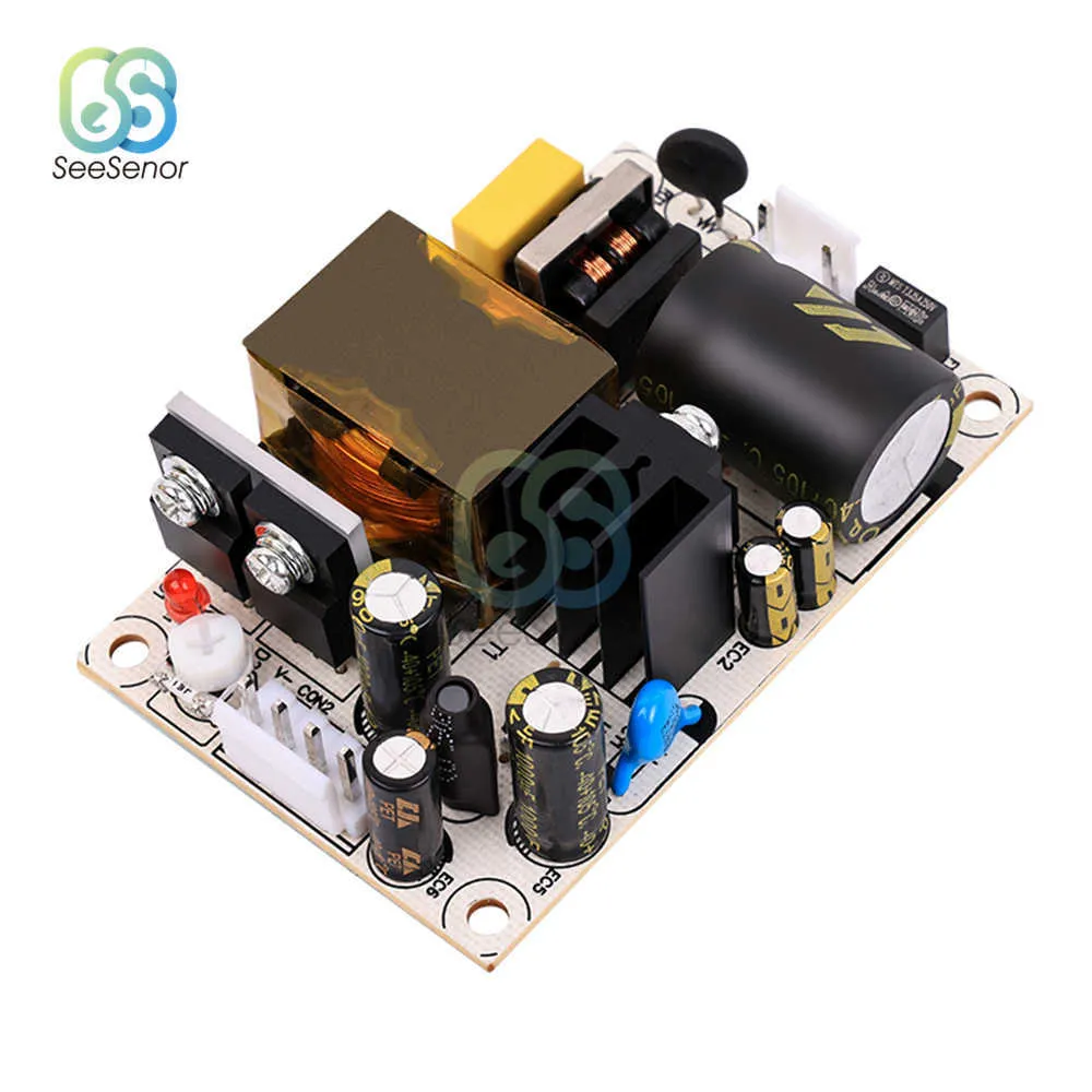 AC 90-264V 110V 220V para DC 5V 12V 24V 48V 1A 2A 4A 6A Placa de alimentação de comutação Módulo nua AC-DC