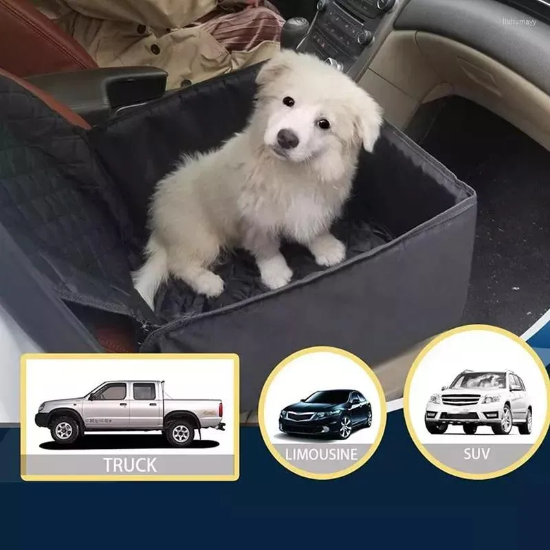 Tampas de assento de carro de cachorro cobrem 2 em 1 transportador de protetor Hammock de cesta à prova d'água para cães