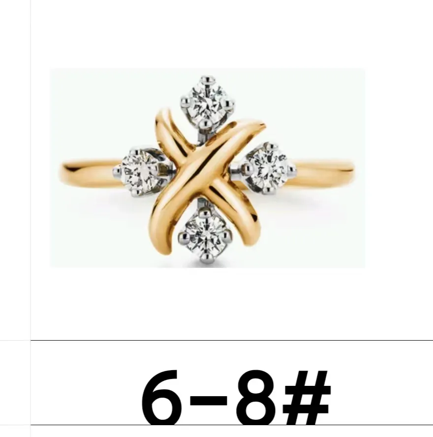 stenen ring handgemaakte sieraden gouden ketting set diamanten kruis hanger armband bloem diamant ontwerper vrouwen paar mode horloge 154Y