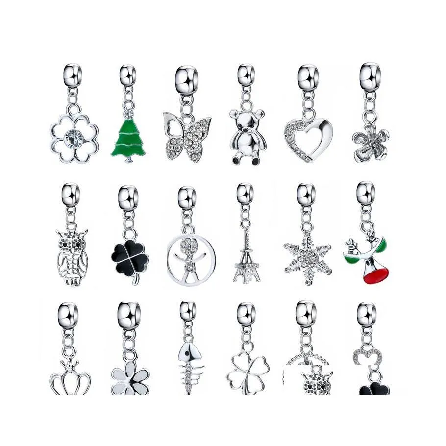 Charms Natale Moda Farfalla Accessori Donna Gilrs Colorf Risultati dei gioielli Bambini Ciondolo Goccia Componenti di consegna Otd0O