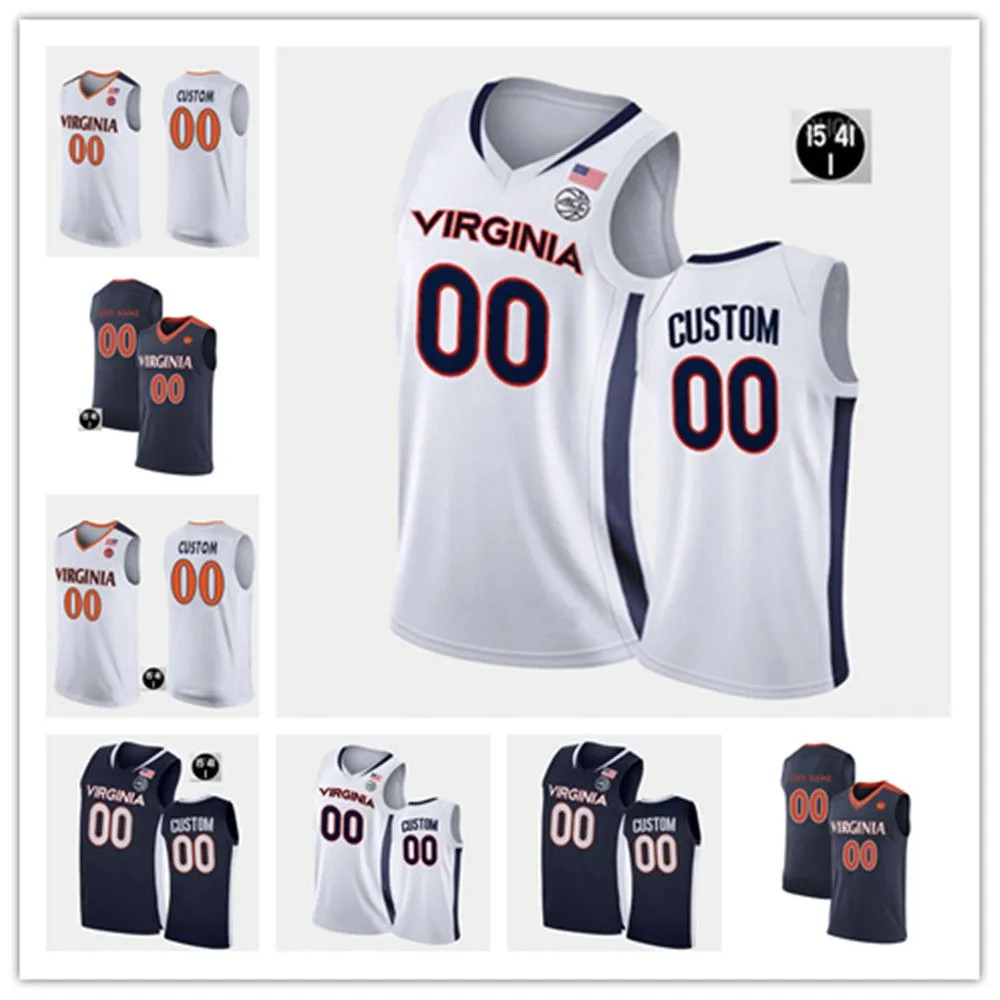 O basquete universitário usa mensagens personalizadas de basquete da Virginia Cavaliers Jekihei Clark Jersey Jayden Gardner Reece Beekman Armaan Franklin Ben Vander Plas Taine Murray