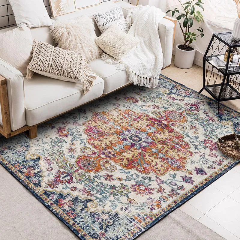 Tapijten retro bloemen tapijt bohemie grote gebied tapijten woonkamer etnische stijl keukenvloer matten slaapkamer mat120x160 cm